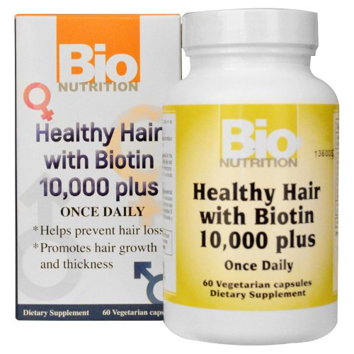 Bio Nutrition Healthy Hair With Biotin 10,000 Mcg Plus Once Daily-60  Vegetarian Capsules – Greenbay Essentials