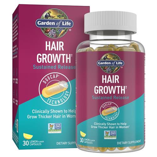 Garden Of Life Hiar Growth Sustained Release Duocap Technology-30 Mint Flavor Capsules
