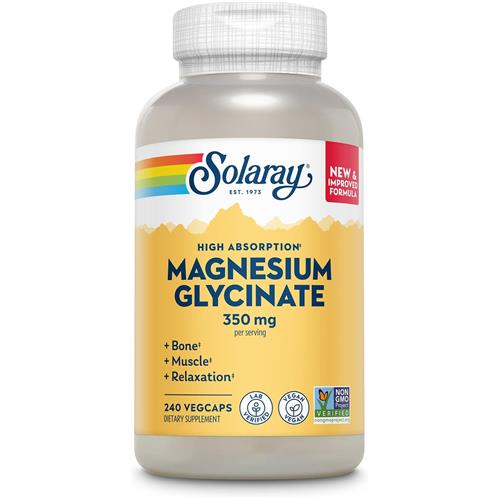 Solaray Magnesium Glycinate 350 Mg-240 Vegetarian Capsules