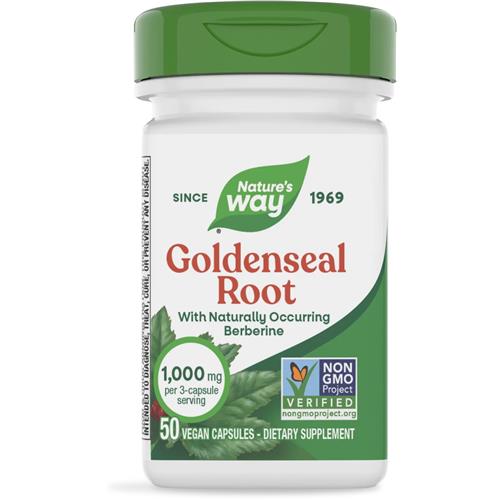 Nature's Way Goldenseal Root 570 Mg-50 Vegetarian Capsules