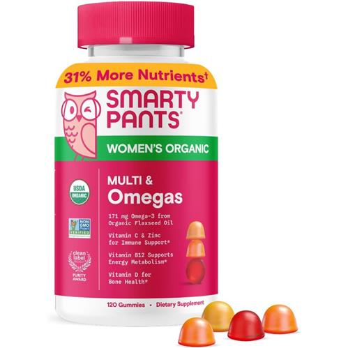 Smarty Pants Organics Women's Complete Multifunction Gummies-120 Vegetarian Gummies