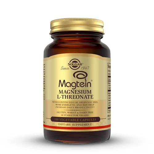 Solgar Magnetin Magnesium L-Threonate-100 Vegetable Capsules